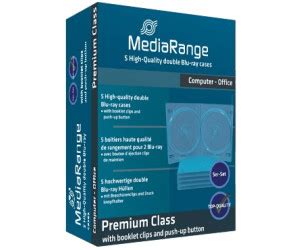 MediaRange BOX38 D 5er Pack BluRay Hüllen 11mm für 2 Discs ab 2 75