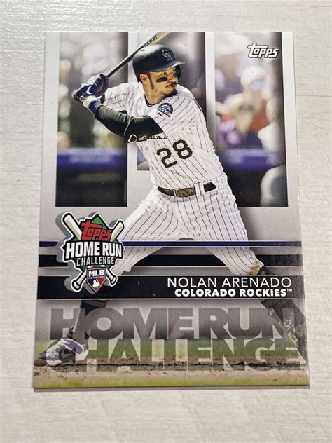 Topps Series Hrc Nolan Arenado Colorado Rockies Home Run