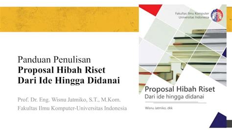 PDF Panduan Penulisan Proposal Hibah Riset 2019 2 25 Track