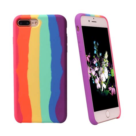 Prideoutlet Accessories Original Rainbow Liquid Silicone Iphone Case