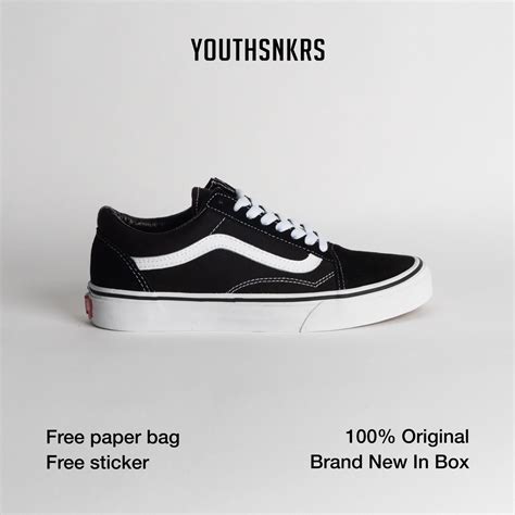 Jual [sale] Vans Old Skool Classic Black White Vans Original 100