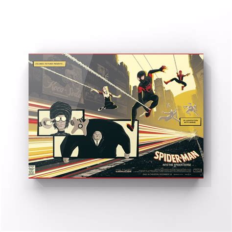 Quadro Placa Decorativa Homem Aranha No Aranhaverso Elo