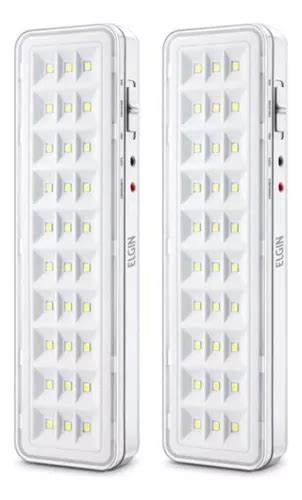 Kit Lumin Rias Luz De Emerg Ncia Leds Bivolt Elgin W Mercadolivre