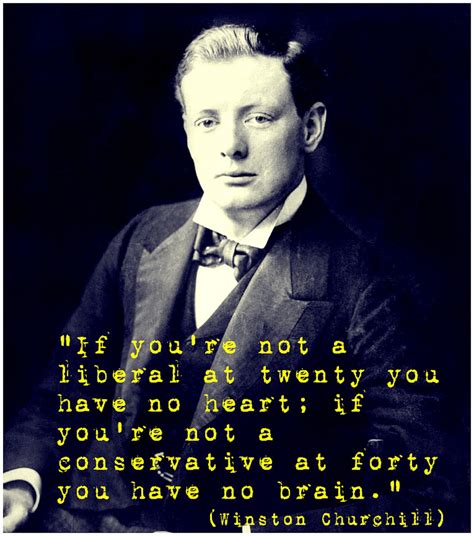 Winston Churchill Quotes Young Liberal Old Conservative - Gucchi Quotes