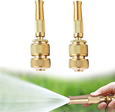 Morvat Solid Brass Garden Hose Nozzle Heavy Duty