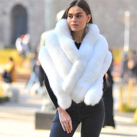 Fur Shawl Etsy