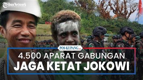 Aparat Gabungan Bersenjata Jaga Ketat Presiden Jokowi Selama Di