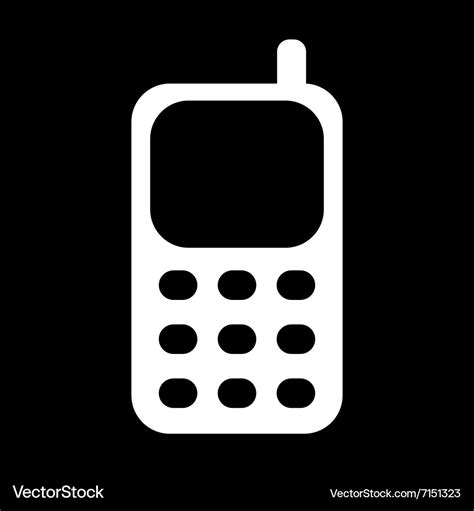 Cell Phone Icon Royalty Free Vector Image Vectorstock