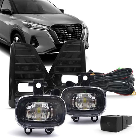 Kit Farol De Milha Full Led Novo Nissan Kicks