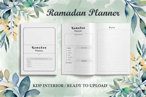 Editable Ramadan Planner Kdp Interiors Graphic By Mazharul Creative