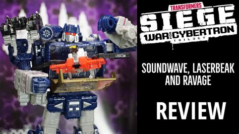 Transformers Siege Wfc Soundwave Laserbeak And Ravage Review Youtube