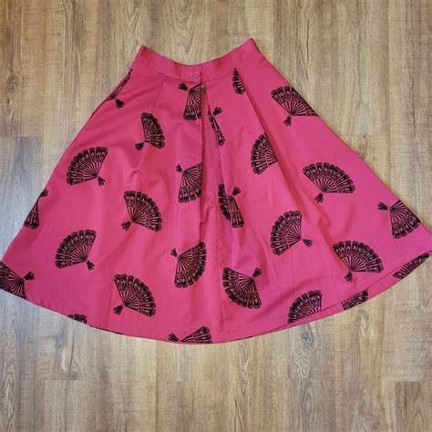 Tatyana Skirts Tatyana Fanny Skirt Red Black Circle Swing Skirt