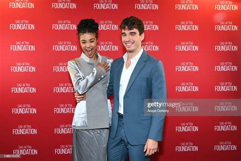 India Amarteifio And Corey Mylchreest Attend The Sag Aftra Foundation News Photo Getty Images