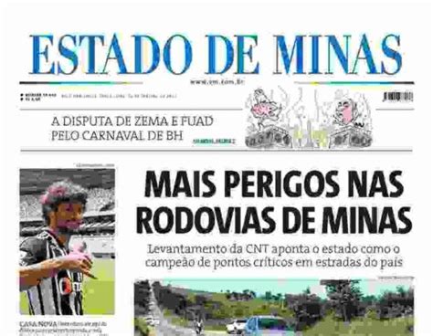 Confira A Capa Do Estado De Minas Do Dia 16 1 2024