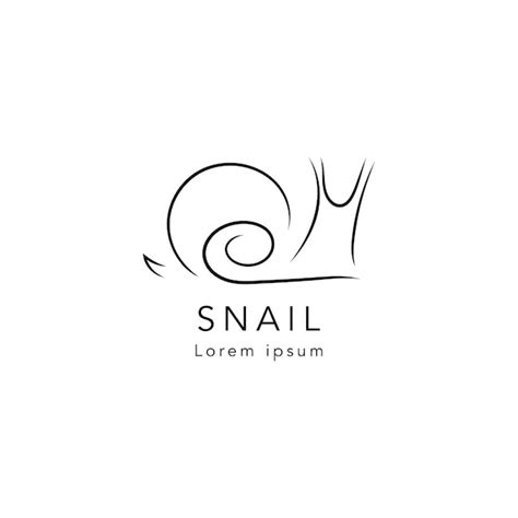 Premium Vector Monoline Simple Snail Logo Icon Vector Inspiration