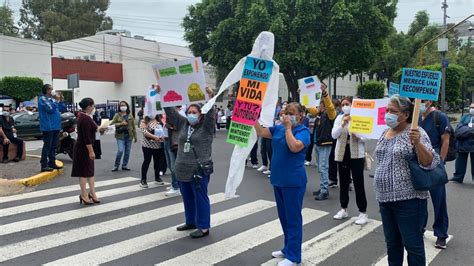 Personal médico bloquea calzada de Tlalpan Diario Basta