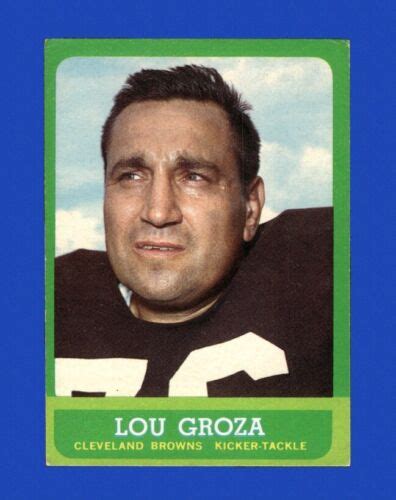 Topps Set Break Lou Groza Vg Vgex Gmcards Ebay