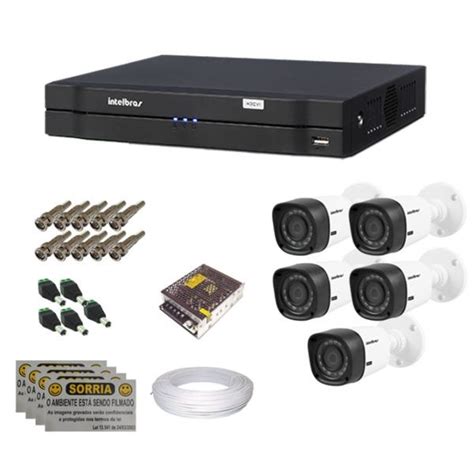 Kit Cftv C Meras Hdcvi Dvr Canais Intelbras Madeiramadeira