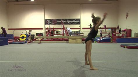 Gymnastics Straddle Dismount