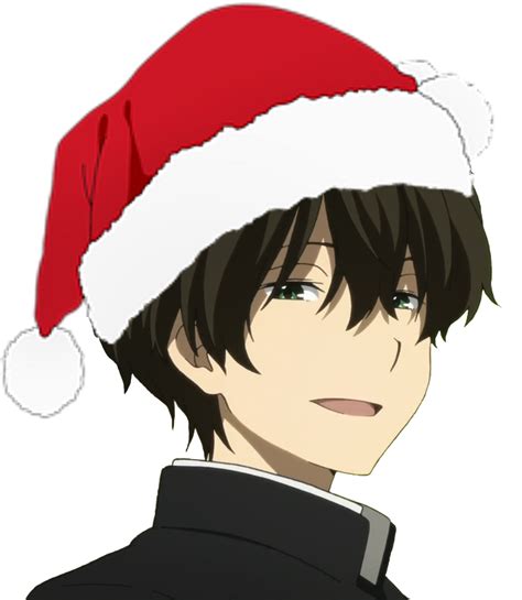 Download Santa Hat Clipart Anime Guy Christmas Anime Santa Hat Png