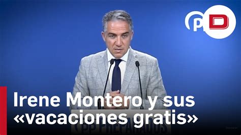 El PP pide saber el coste del viaje de Irene Montero a EEUU parecían