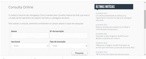 OAB BA 2023 Consultar Inscrição Anuidade Exame da Ordem e Serviços