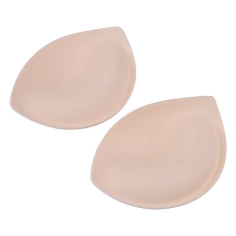 2x Nylon Soft Schwamm Inserts BH Einlagen Bikini Removable Push Up Pads