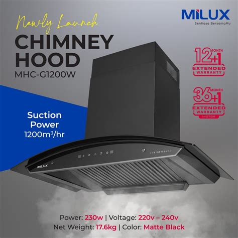 Chimney Hood MHC G1200W Milux