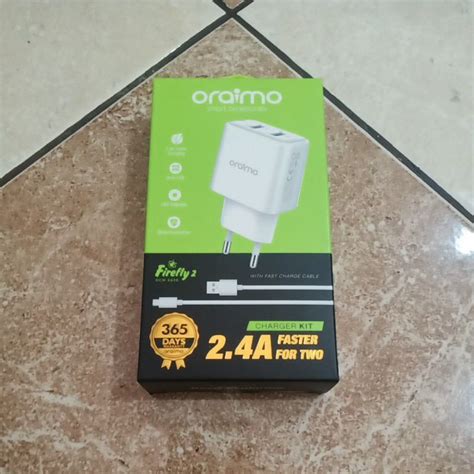 Jual Oraimo Firefly 2 Charger Dual Ports Quick Power Fast Charging OCW