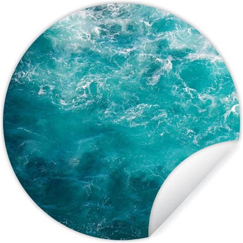 Wallcircle Muurstickers Behangcirkel Zee Water Turquoise