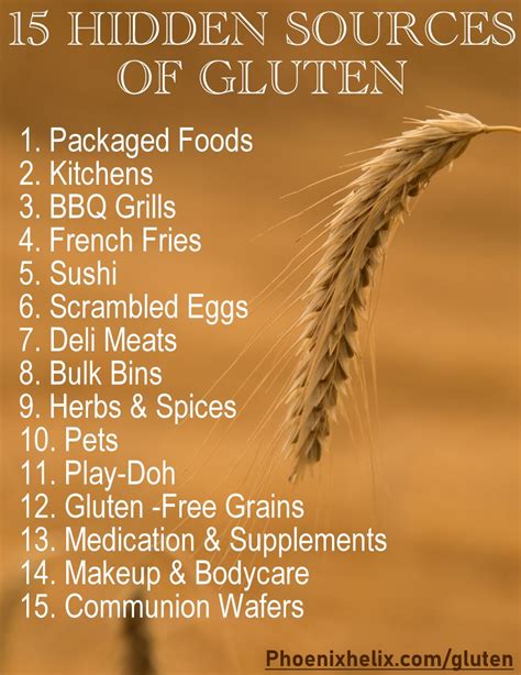 15 Hidden Sources Of Gluten Phoenix Helix