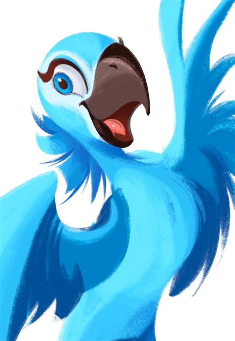 131563 Safe Artisttohupony Jewel Rio Bird Macaw Parrot Spix