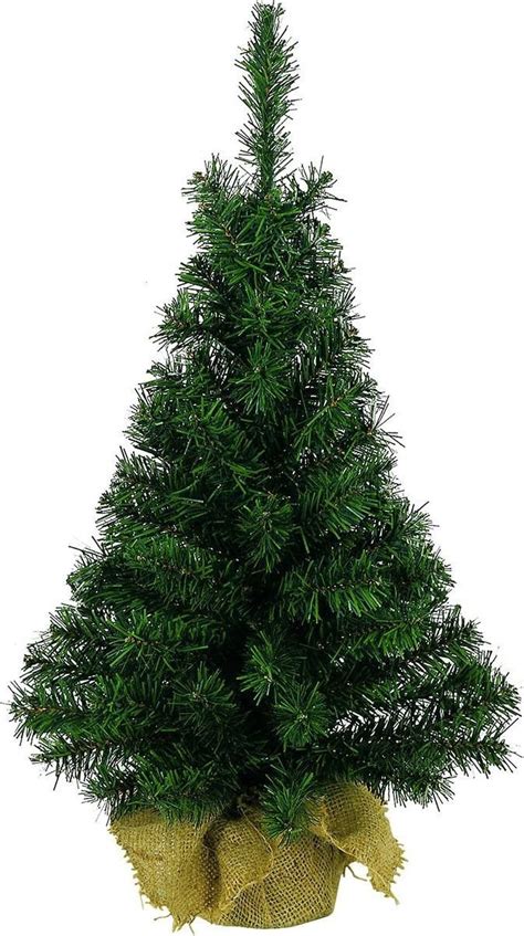 Everlands Mini Kerstboom Groen In Jute Zak Cm Bol