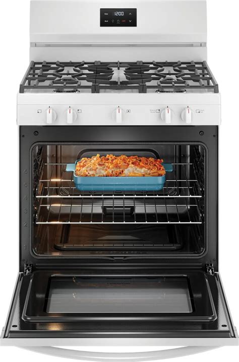 Frigidaire Fcrg3052bw 30 Inch Freestanding Gas Range With 5 Sealed Burners 51 Cu Ft Oven