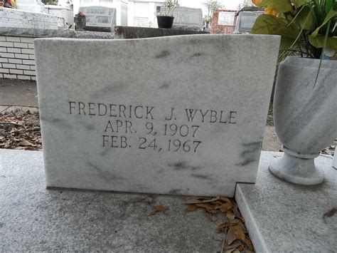 Frederick Joseph Wyble 1907 1967 Monumento Find A Grave