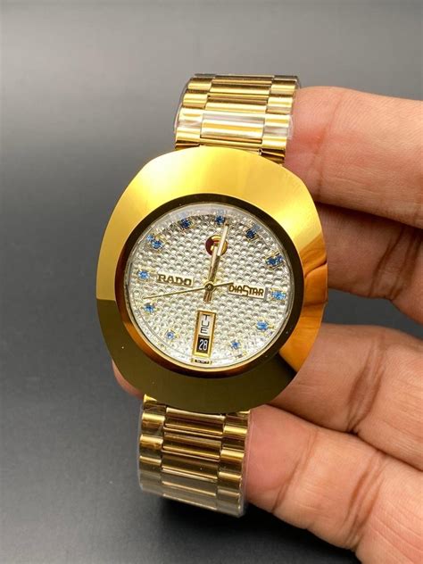 Men Analog Rado Diastar Golden Day Date Automatic Watch For Personal