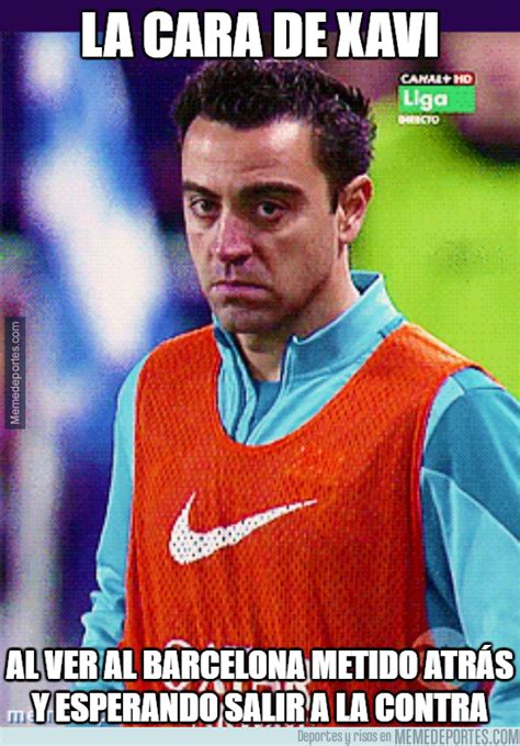 Xavi S Face When Barcelona Sit Back To Break On Marca English