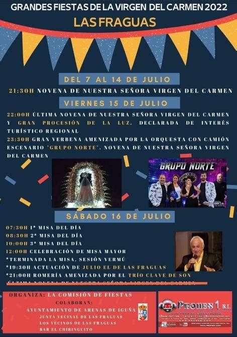 Grandes Fiestas De La Virgen Del Carmen 2022 Las Fraguas Miplanhoy