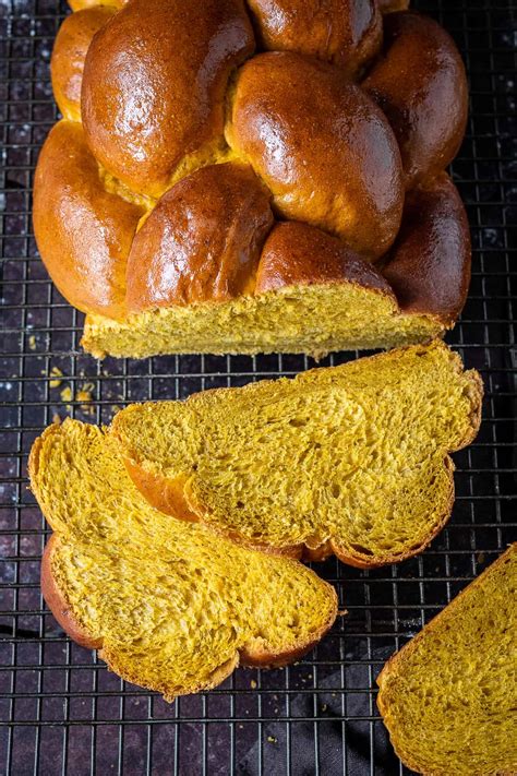 Vegan Pumpkin Challah Bread Domestic Gothess