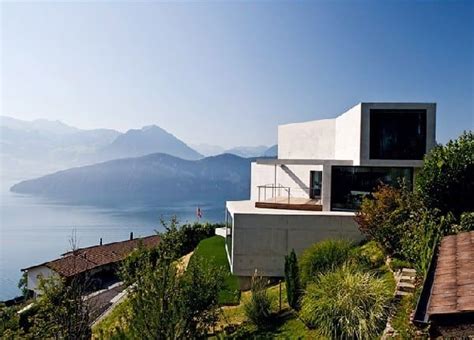 Amazing Concrete Home With Views Of The Swiss Alps Artofit