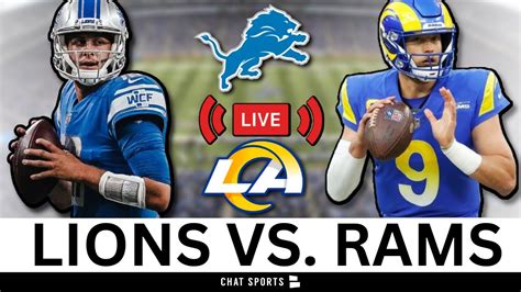 Lions Vs Rams Live Streaming Scoreboard Play By Play Game Audio