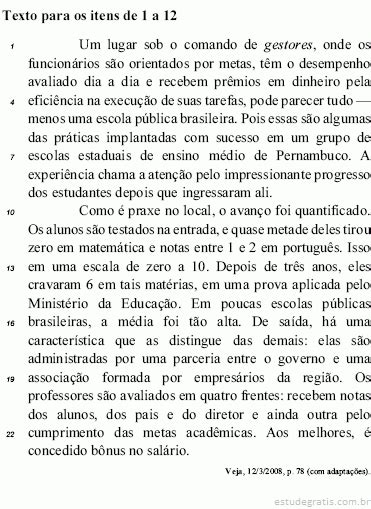 referência às idéias e às estruturas lingüísticas do