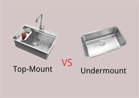 Kitchen Sink Top Mount Vs Undermount Kitchen Info