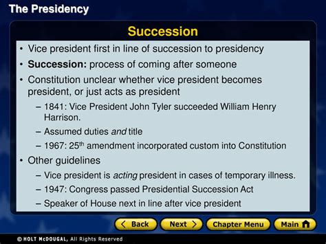 Chapter 6: The Presidency - ppt download