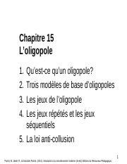 Parkin Microeconomie Ch15 Ppt Chapitre 15 Loligopole 1 2 3 4 Qu