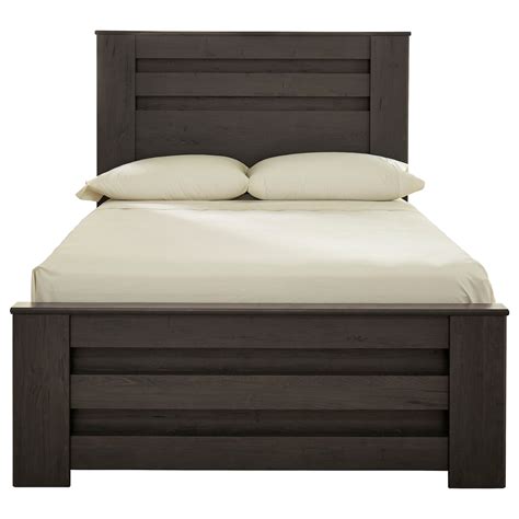 Signature Design By Ashley Brinxton B249b5 Full Panel Bed In Charcoal Finish Royal Furniture