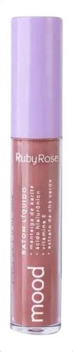 Batom L Quido Gloss Nude Matte Empathy Ruby Rose Mood Gloss Mercadolivre