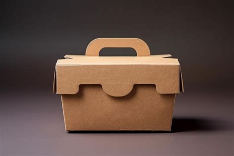 Premium Ai Image Biodegradable Box Package For Togo Food