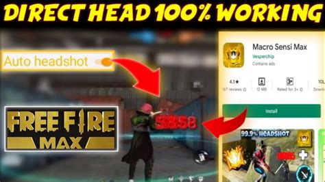 Free Fire Free Fire Max Best Auto Headshot App Free Fire Max