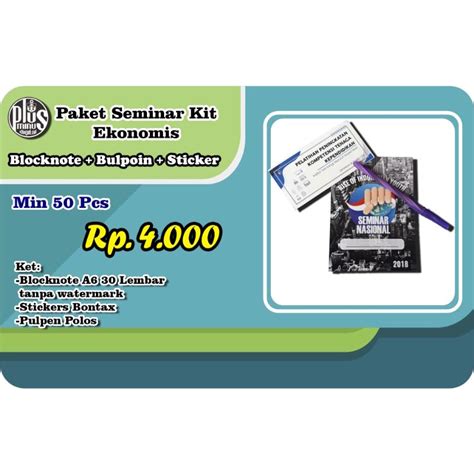 Jual SEMINAR KIT BLOCKNOTE PULPEN STICKER Shopee Indonesia